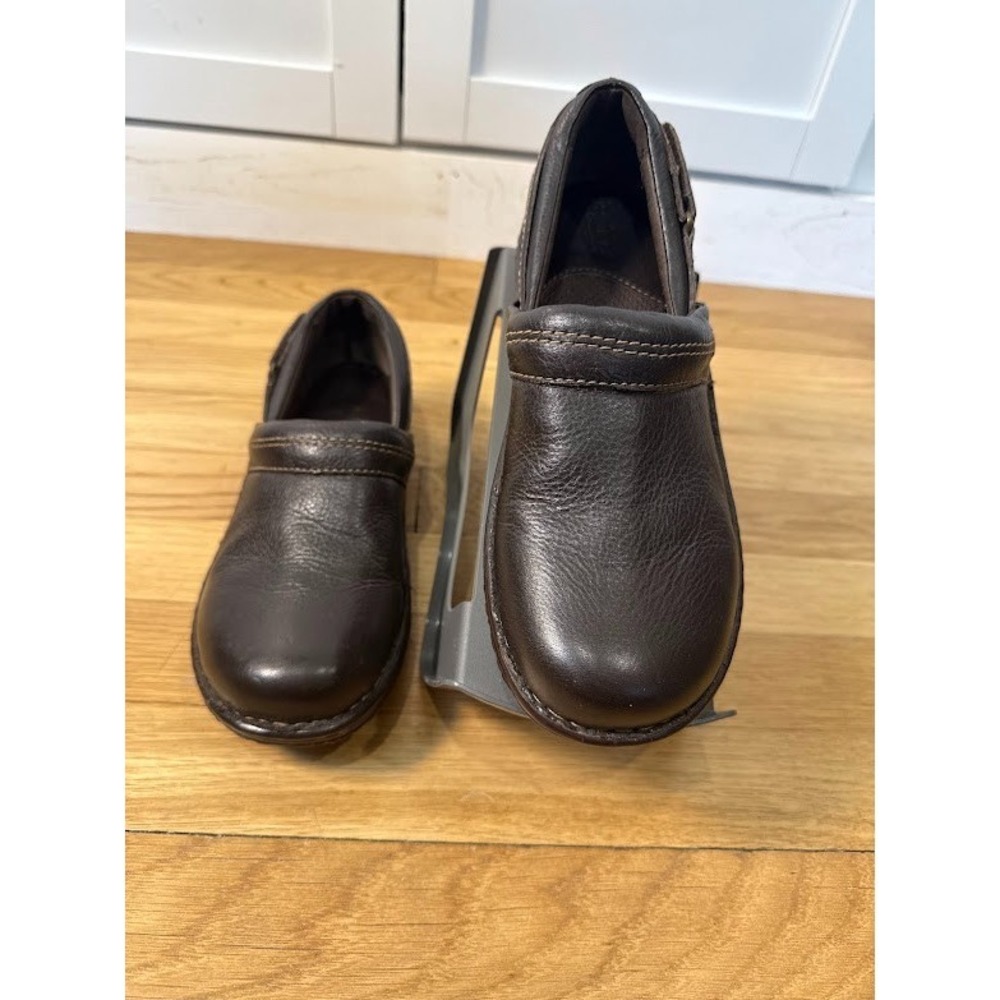 Born BOC Slip On Loafers sz 9M Women Casual Shoes Brown Leather Adjustable